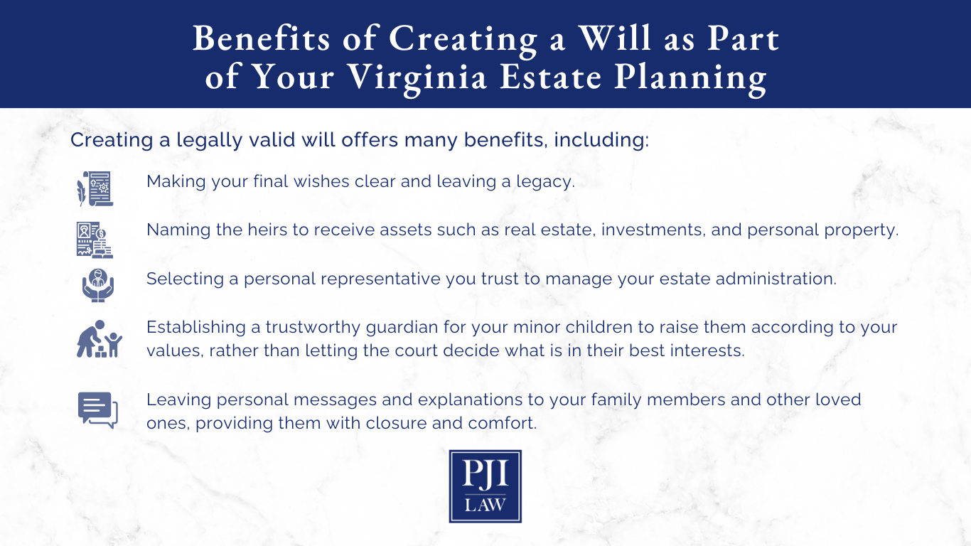 Benefits of creating a will