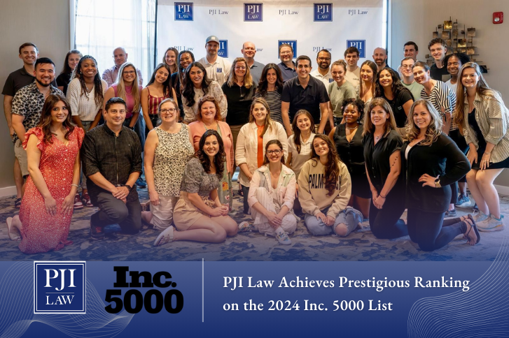 PJI Law Achieves Prestigious Ranking on the 2024 Inc. 5000 List | Fairfax, VA 22030 | Call 703-865-6100
