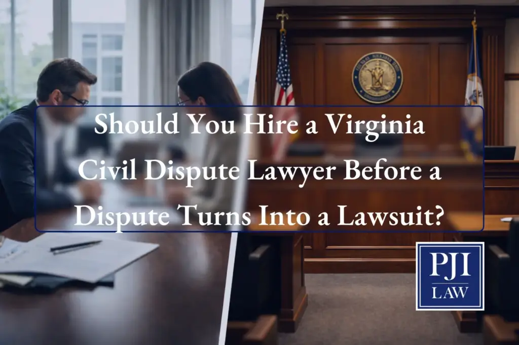 Should You Hire a Virginia Civil Dispute Lawyer Before a Dispute Turns Into a Lawsuit?