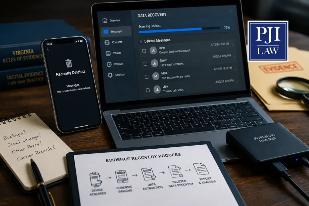 Are Text Messages Admissible in Civil Court in Virginia, Alongside Emails and Social Media? 4 What Happens if the Messages Are Already Deleted img 1024x682 1