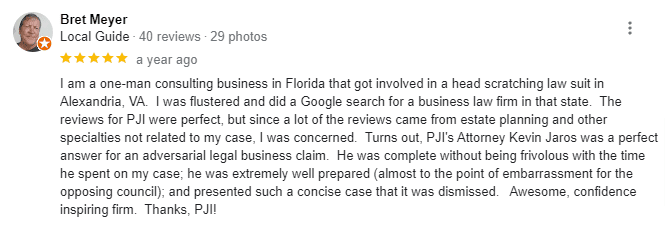 PJI Law - Northern Virginia Business Lawyers