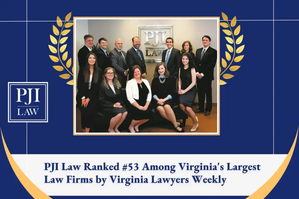 PJI Law Ranked #53 Among Virginia's Largest Law Firms by Virginia Lawyers Weekly