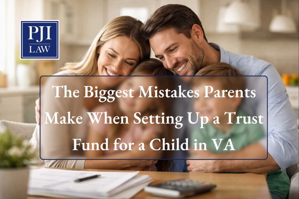 Biggest Mistakes Parents Make When Setting Up Trust Fund for Child in Virginia | Call (703) 865-6100