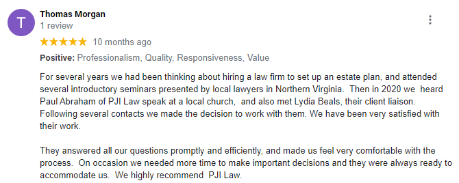 Northern Virginia Estate Planning Attorney (703) 865-6100 – Estate Wills Trusts & Probate Virginia Lawyer Near Me